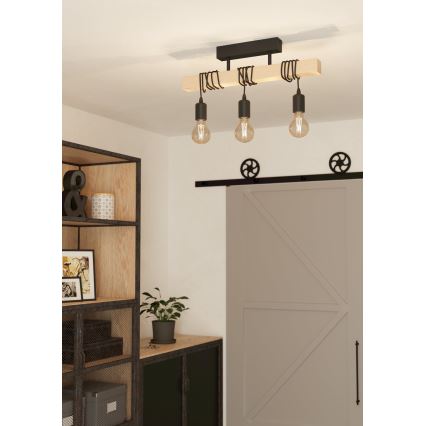 Eglo - Lámpara de techo TOWNSHEND 3xE27/60W/230V