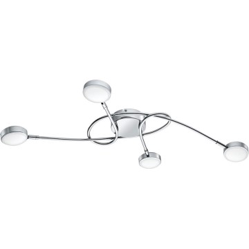 Eglo 32996 - Lámpara de techo de superficie LED SALTO 4xLED/5,4W/230V cromo brillante