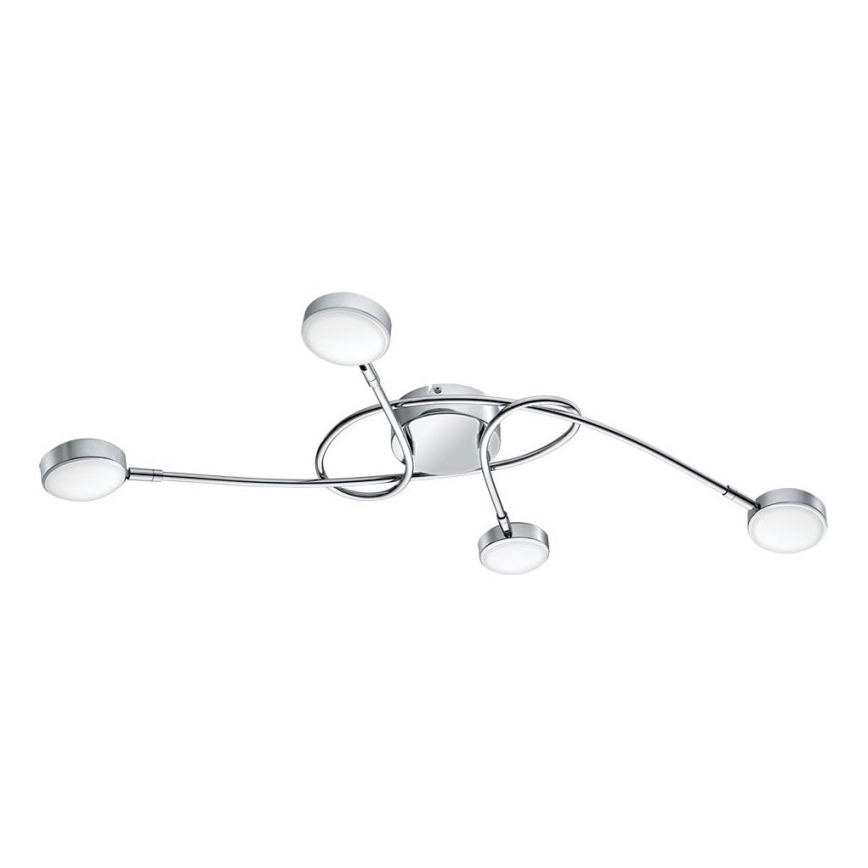 Eglo 32996 - Lámpara de techo de superficie LED SALTO 4xLED/5,4W/230V cromo brillante