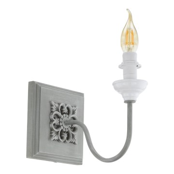 Eglo 33002 - Aplique de pared 1xE14/40W/230V gris