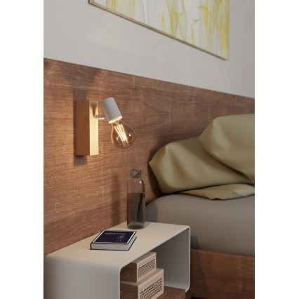 Eglo - Aplique TOWNSHEND 1xE27/10W/230V