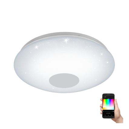 Eglo 33218 - Plafón LED RGBW regulable VOLTAGO-C LED/17W/230V 2700-6500K diá. 38 cm