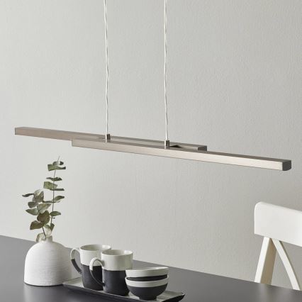 Eglo 33232 - Lámpara colgante LED RGBW regulable con cable FRAIOLI-C 2xLED/17W/230V cromo mate