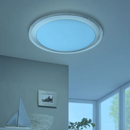 Eglo 33255 - Plafón de techo LED regulable RGBW COMPETA-C LED/17W/230V 2700-6500K Ø 43 cm