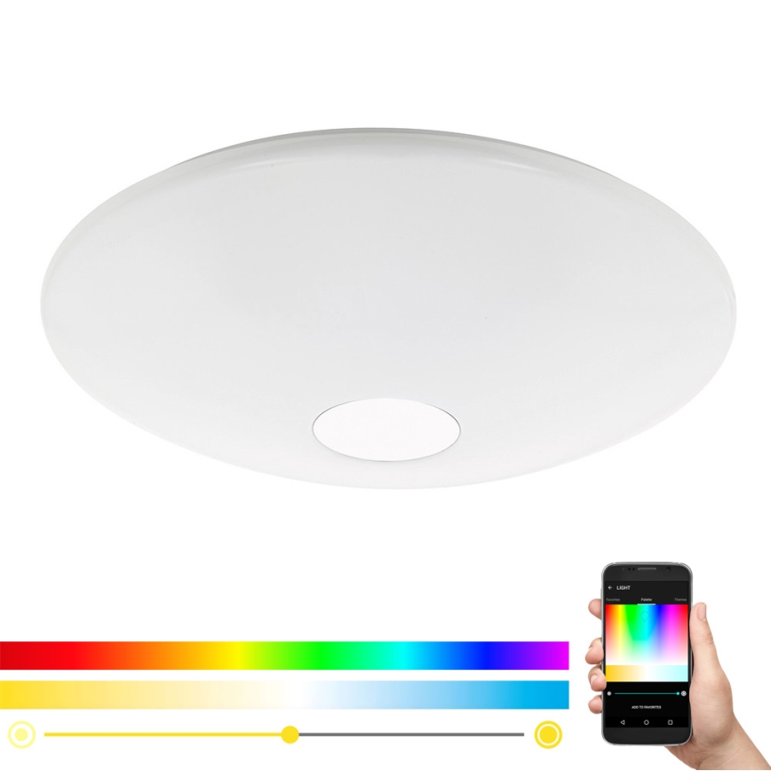 Eglo 33271 - Plafón LED RGBW regulable TOTARI-C LED/34W/230V diá. 60 cm + control remoto