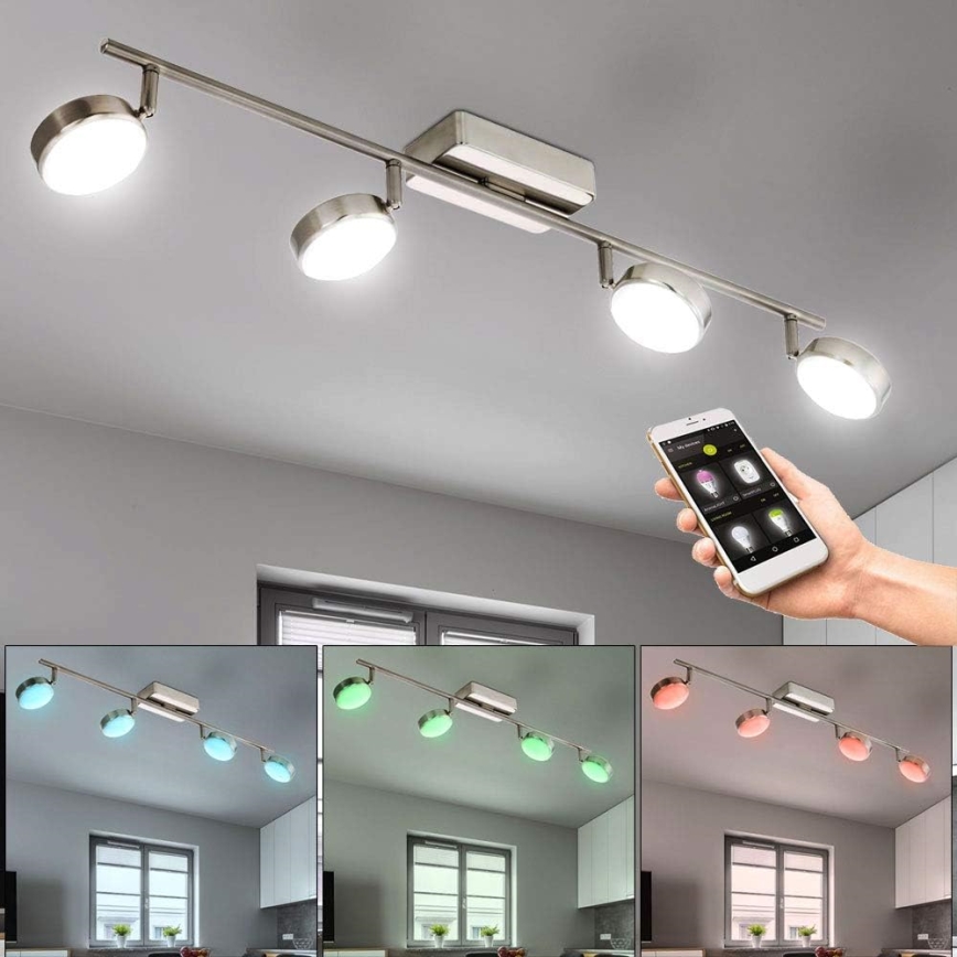 Eglo 33274 - LED RGBW Foco regulable CORROPOLI-C 4xLED/5W/230V