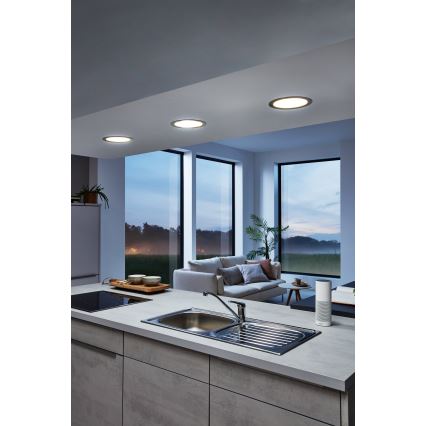 Eglo 33317 - Luminaria empotrable LED RGBW regulable FUEVA-C LED/15,6W/230V 2700-6500K Ø 22,5 cm