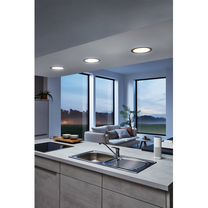 Eglo 33317 - Luminaria empotrable LED RGBW regulable FUEVA-C LED/15,6W/230V 2700-6500K Ø 22,5 cm