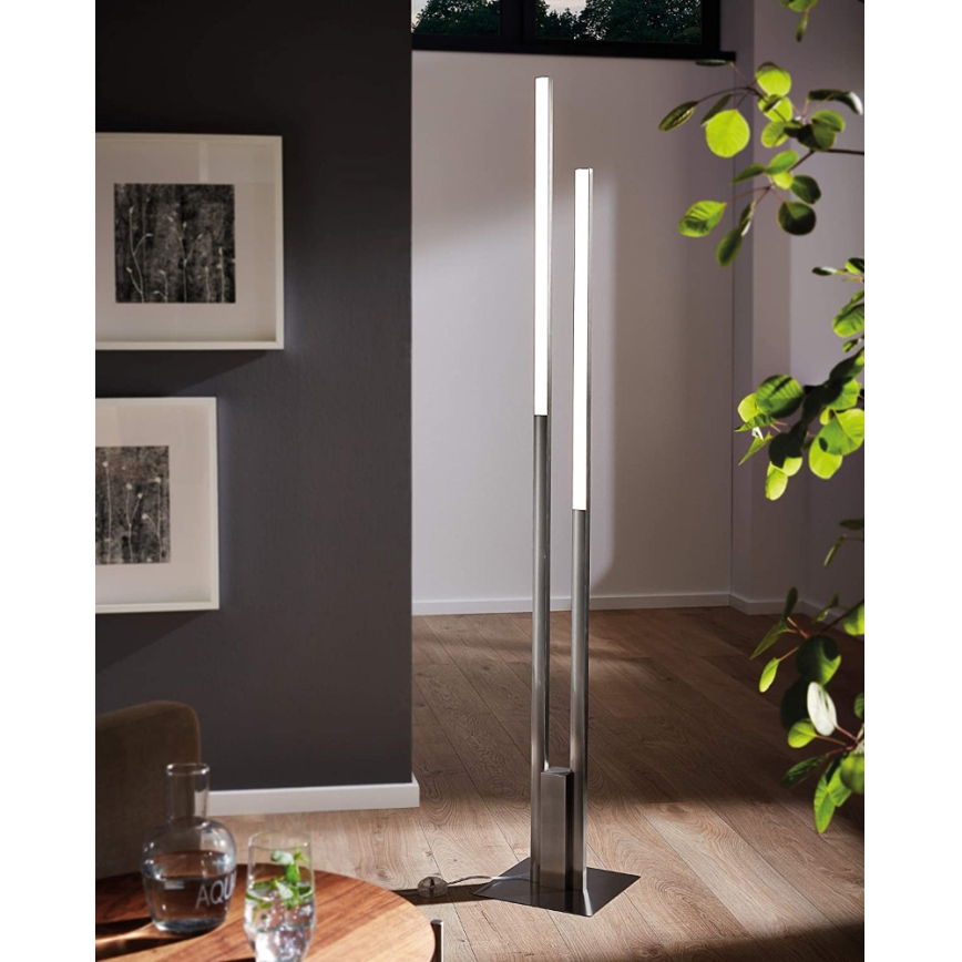 Eglo 33323 - Lámpara de pie LED RGBW regulable FRAIOLI-C 2xLED/17W/230V 2700-6500K cromo mate