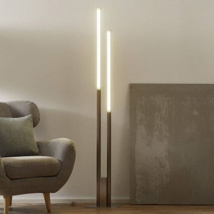 Eglo 33323 - Lámpara de pie LED RGBW regulable FRAIOLI-C 2xLED/17W/230V 2700-6500K cromo mate