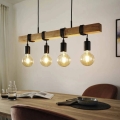 Eglo 33378 - Lámpara de araña LED con cable TOWNSHEND 4xE27/4W/230V 2200K beige/negro