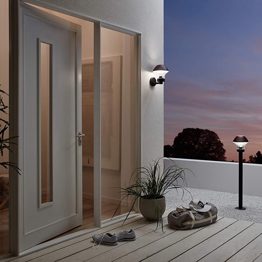 Eglo 33568 - Lámpara exterior LED regulable VERLUCCA-C 1xE27/9W/230V IP44