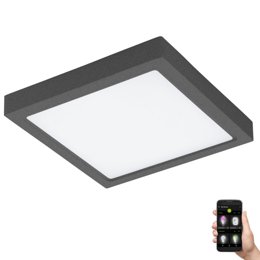 Eglo 33578- Lámpara de baño LED regulable ARGOLIS-C LED/22W/230V IP44 antracita