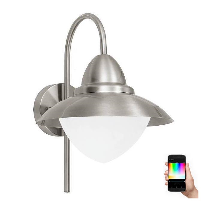 Eglo 33583 - Aplique de exterior LED RGBW SIDNEY 1xE27/9W/230V IP44