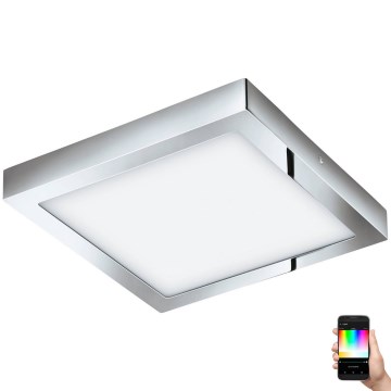 Eglo 33668-LED RGBW Luminaria de baño regulable FUEVA-C 21W/230V 2700-6500K 30x30cm IP44