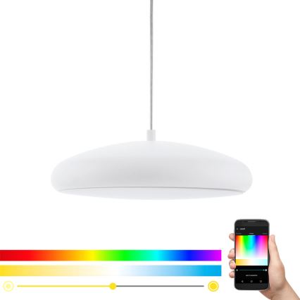 Eglo 33765 - LED RGBW Lámpara colgante regulable RIODEVA-C LED/27W/230V 2700-6500K blanco