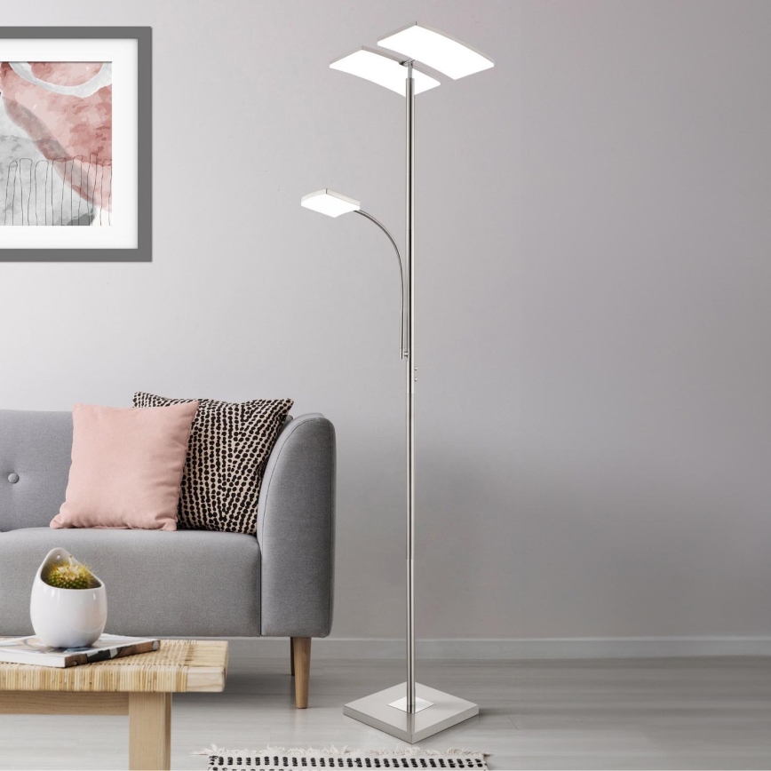 Eglo 33819 - LED Regulable táctil Lámpara de pie SOLANO LED/30W/230V + LED/4W