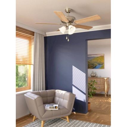 Eglo - Ventilador de techo 3xE27/40W/230V