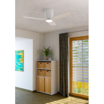Eglo - Ventilador de techo LED LED/15W/230V + mando a distancia