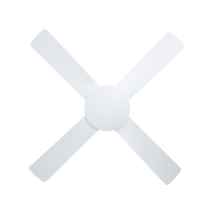 Eglo - Ventilador de techo 52W/230V con mando a distancia blanco