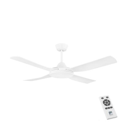 Eglo - Ventilador de techo 52W/230V + mando a distancia blanco