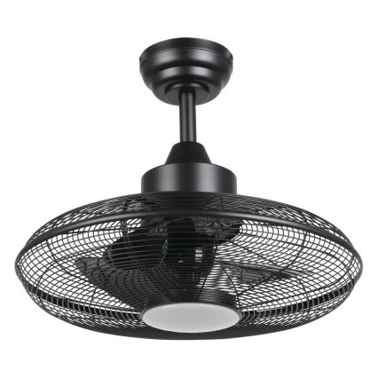 Eglo - Ventilador de techo LED/15 W/230 V Ø 53 cm negro + mando a distancia