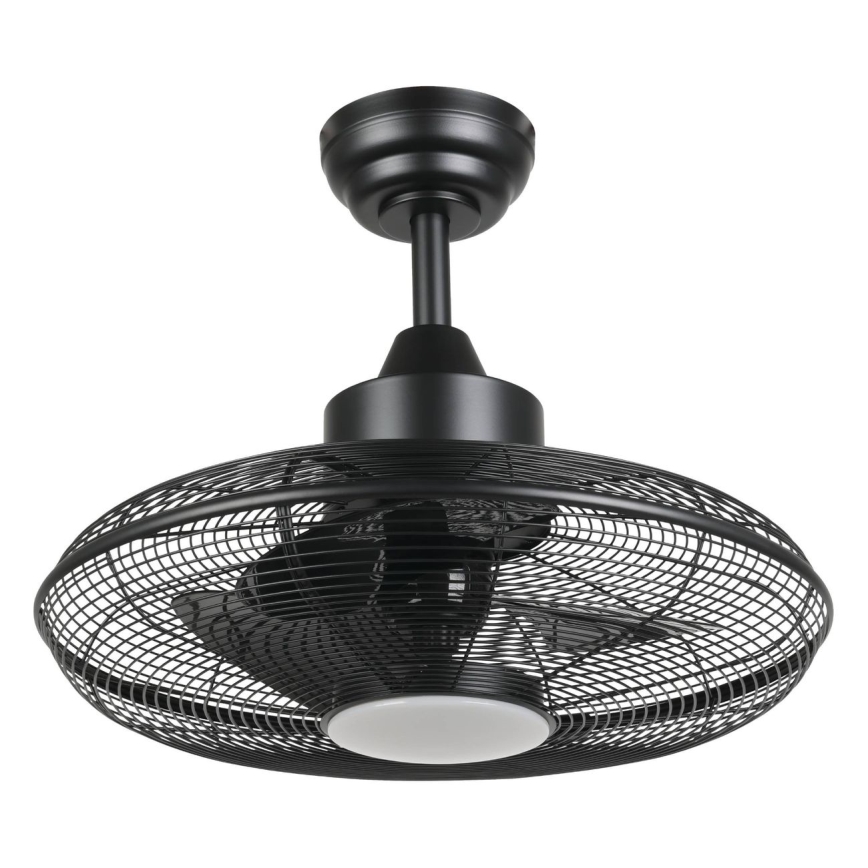 Eglo - Ventilador de techo LED/15 W/230 V Ø 53 cm negro + mando a distancia
