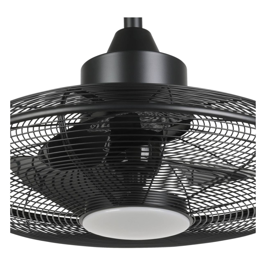 Eglo - Ventilador de techo LED/15 W/230 V Ø 53 cm negro + mando a distancia