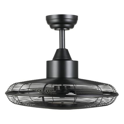 Eglo - Ventilador de techo LED/15 W/230 V Ø 53 cm negro + mando a distancia