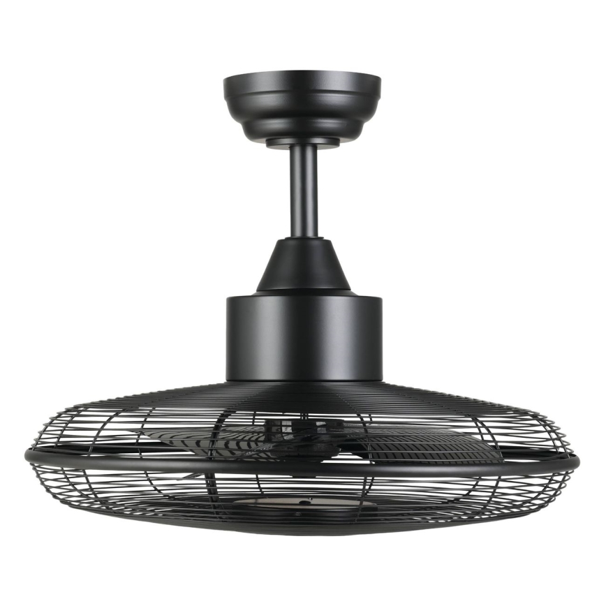 Eglo - Ventilador de techo LED/15 W/230 V Ø 53 cm negro + mando a distancia