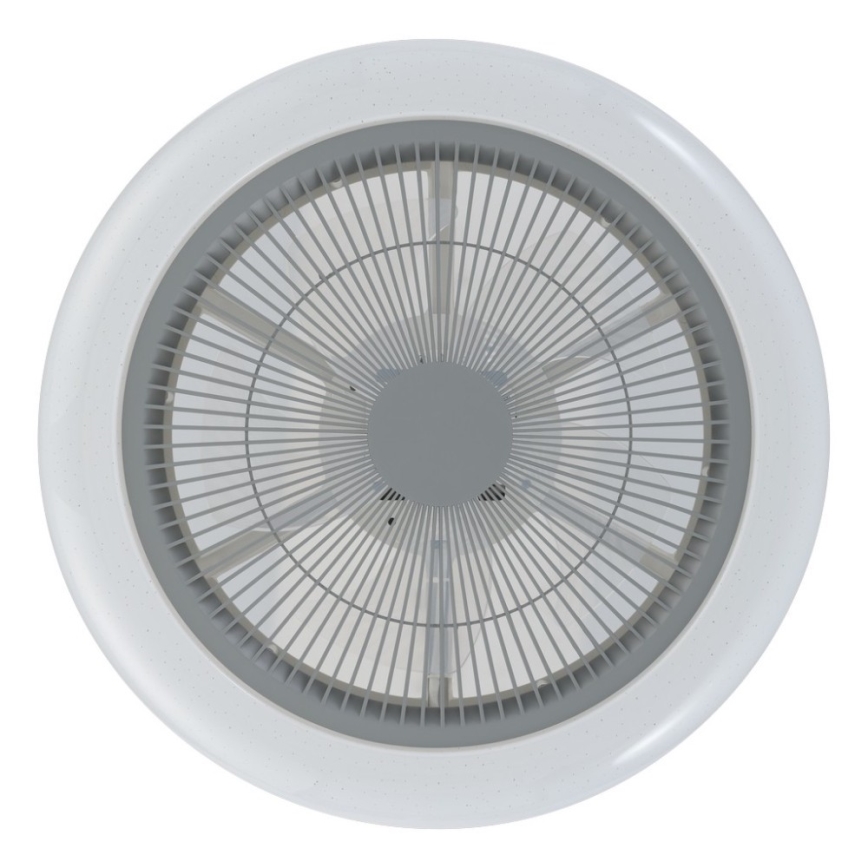 Eglo - Ventilador de techo LED regulable LED/25,5W/230V gris + mando a distancia