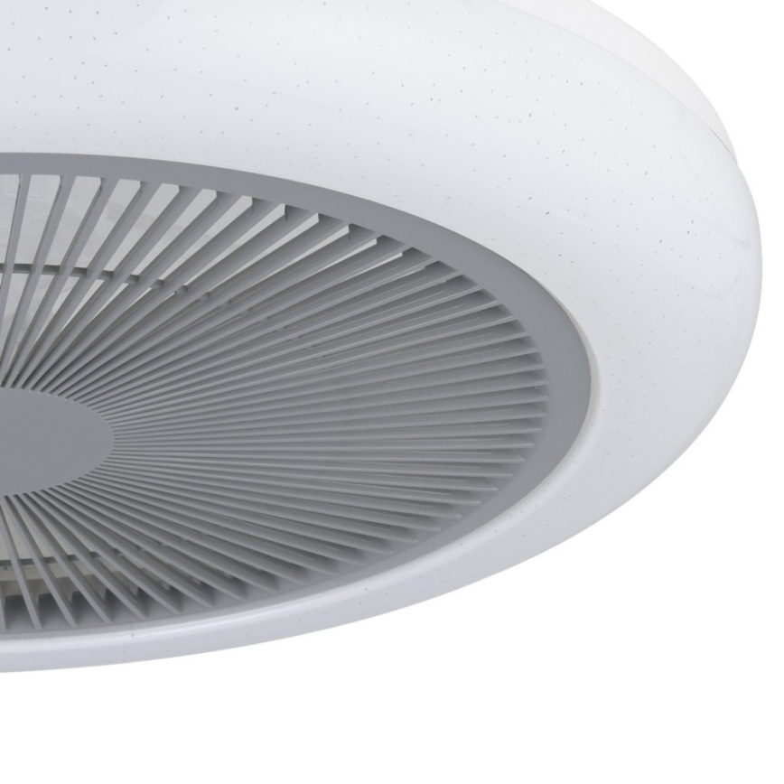 Eglo - Ventilador de techo LED regulable LED/25,5W/230V gris + mando a distancia