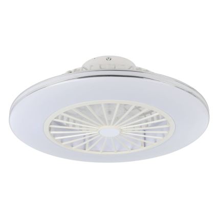 Eglo - Ventilador de techo LED regulable 3xLED/12,6W/230V Ø 55 cm blanco + mando a distancia