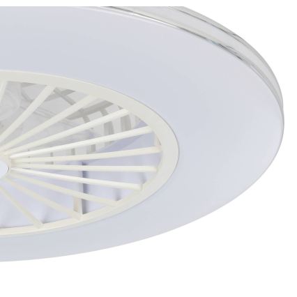 Eglo - Ventilador de techo LED regulable 3xLED/12,6W/230V Ø 55 cm blanco + mando a distancia
