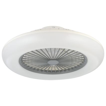 Eglo - Ventilador de techo LED regulable 3xLED/12,6W/230V 2700-6500K Ø 55 cm gris + mando a distancia