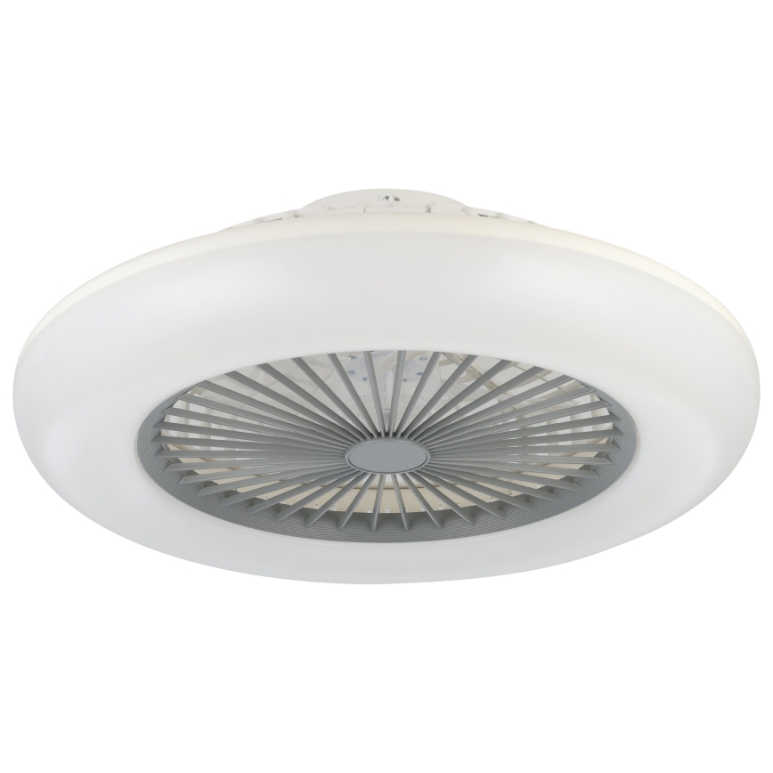 Eglo - Ventilador de techo LED regulable 3xLED/12,6W/230V 2700-6500K Ø 55 cm gris + mando a distancia