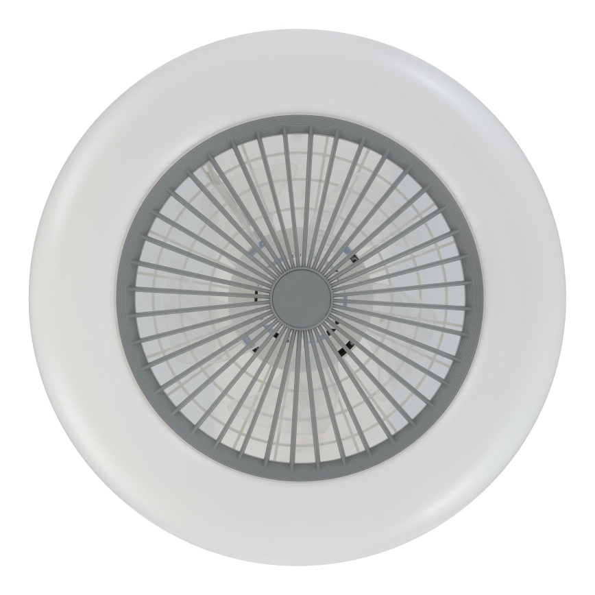 Eglo - Ventilador de techo LED regulable 3xLED/12,6W/230V 2700-6500K Ø 55 cm gris + mando a distancia