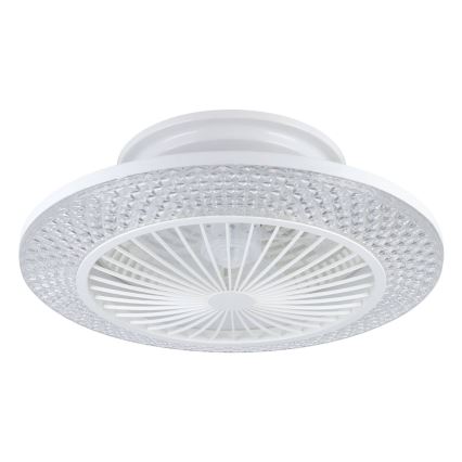 Eglo - Ventilador de techo LED regulable 3xLED/12,6W/230V 2700-6500K Ø 55 cm blanco + mando a distancia