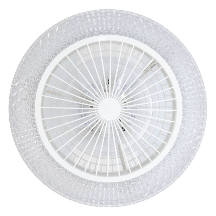 Eglo - Ventilador de techo LED regulable 3xLED/12,6W/230V 2700-6500K Ø 55 cm blanco + mando a distancia