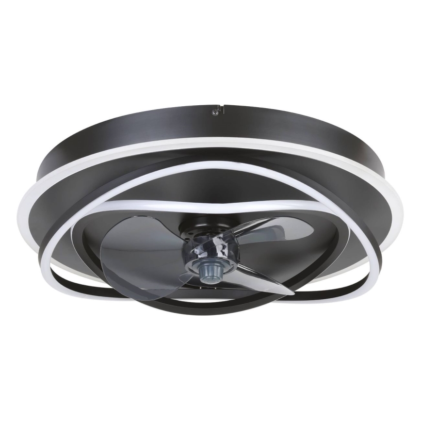 Eglo - Ventilador de techo LED regulable 4xLED/9W/230V 2700-6500K Ø 50 cm negro + mando a distancia