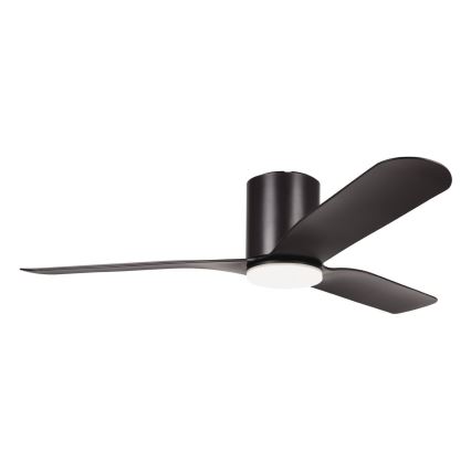 Eglo - Ventilador de techo LED regulable LED/17W/230V Ø 132 cm negro + mando a distancia