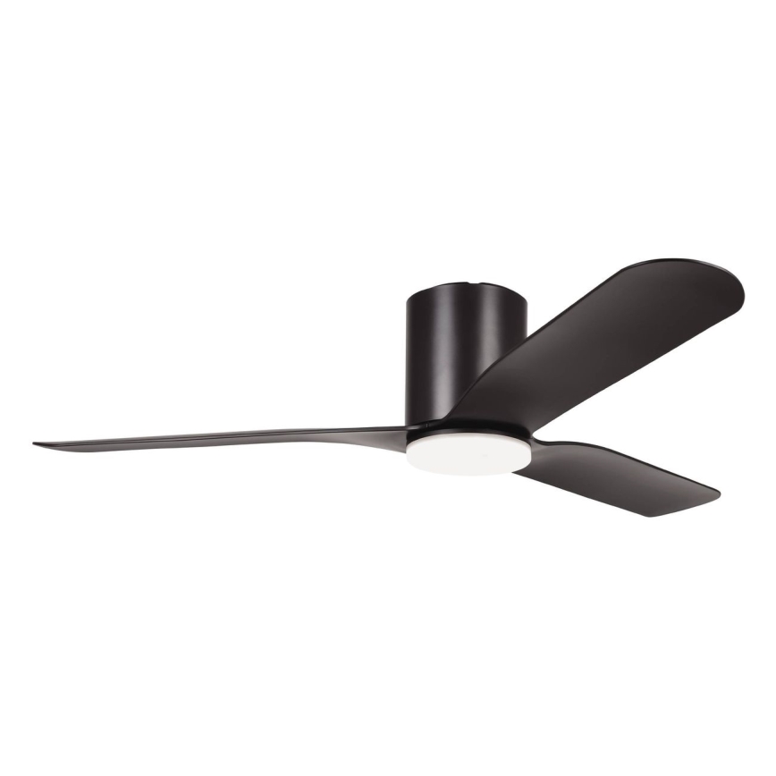 Eglo - Ventilador de techo LED regulable LED/17W/230V Ø 132 cm negro + mando a distancia