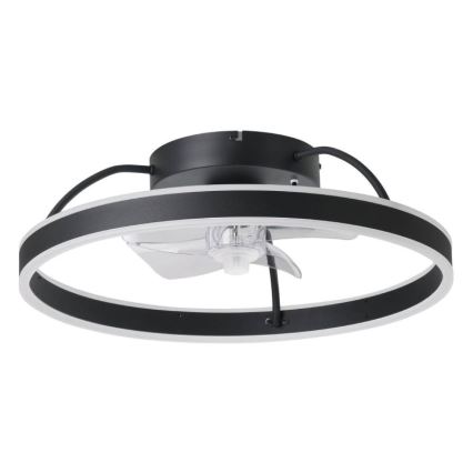 Eglo - Ventilador de techo LED RGBW regulable LED/36W/230V 3000-6500K negro + mando a distancia