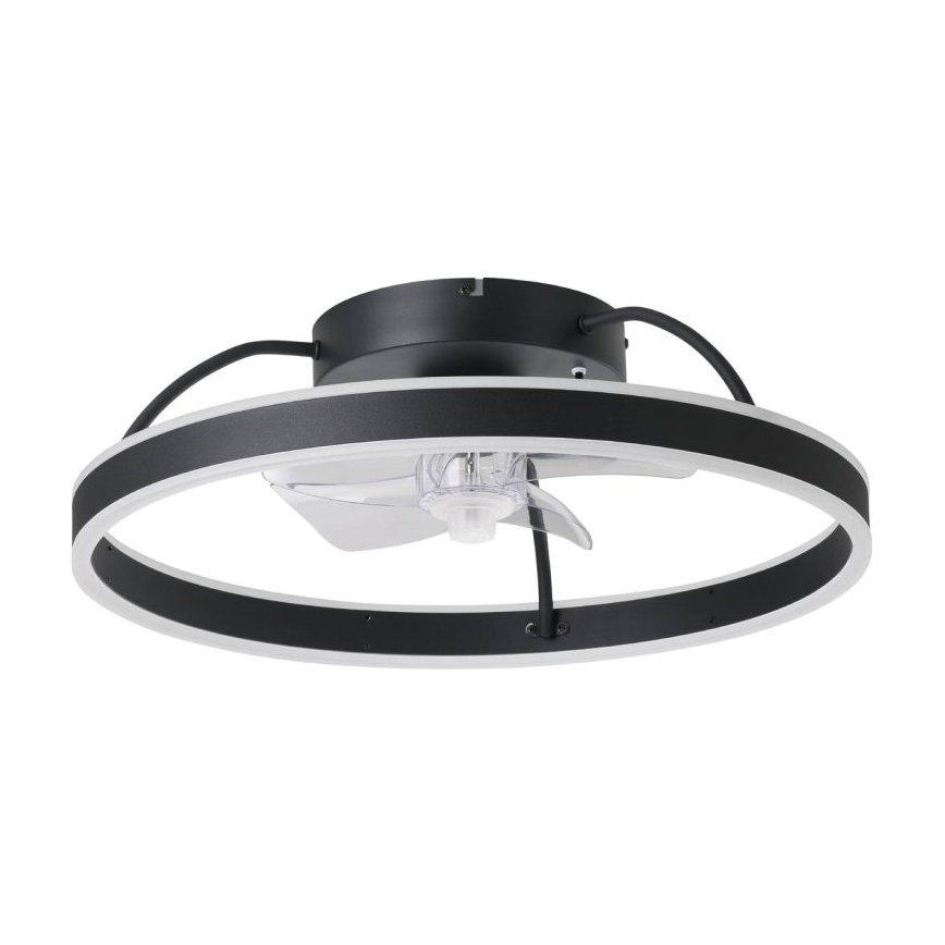 Eglo - Ventilador de techo LED RGBW regulable LED/36W/230V 3000-6500K negro + mando a distancia