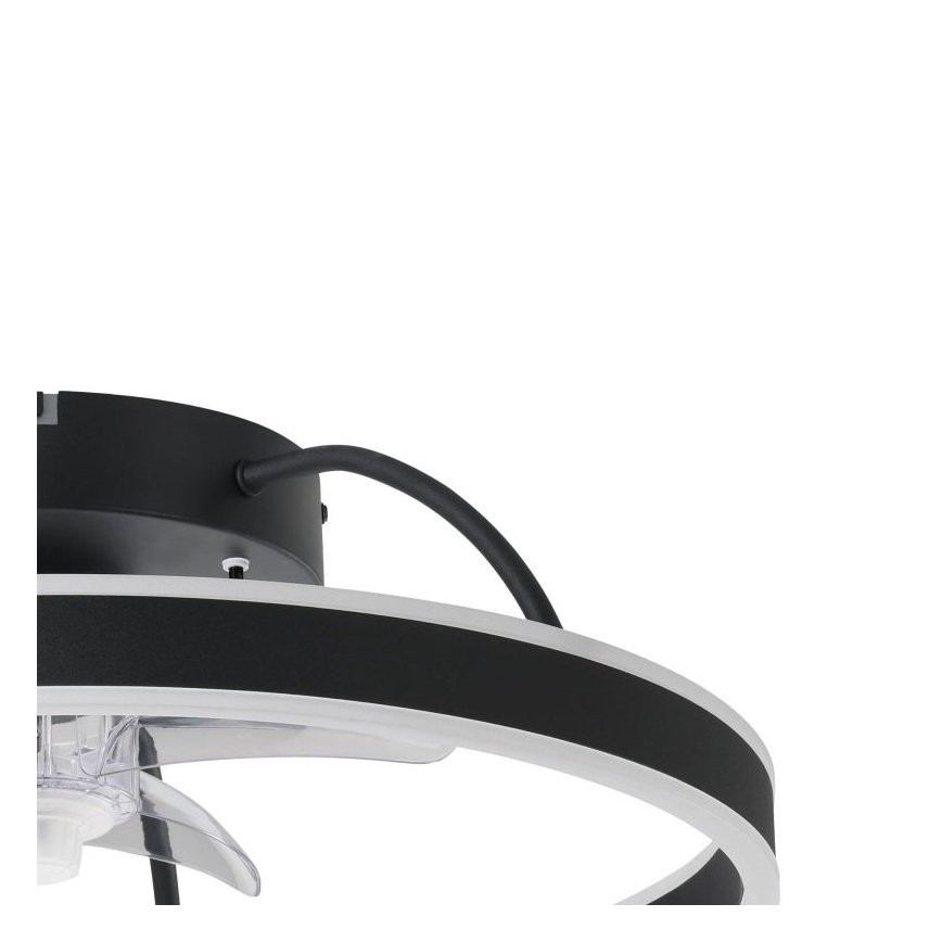 Eglo - Ventilador de techo LED RGBW regulable LED/36W/230V 3000-6500K negro + mando a distancia