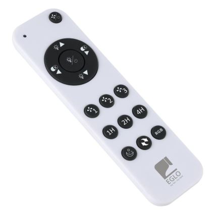 Eglo - Ventilador de techo LED RGBW regulable LED/36W/230V 3000-6500K negro + mando a distancia