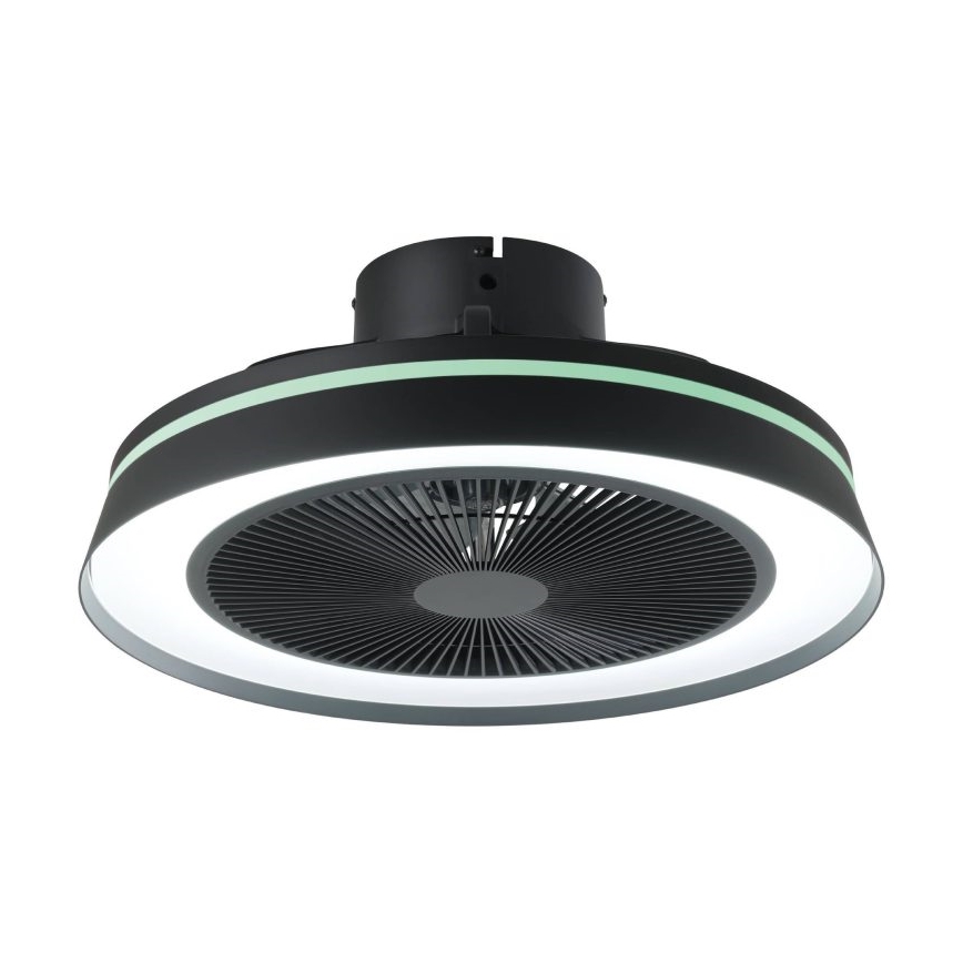 Eglo - Ventilador de techo LED RGBW regulable 3xLED/8,5W/230V + LED/6W 2700-6500K Ø 48 cm negro + mando a distancia