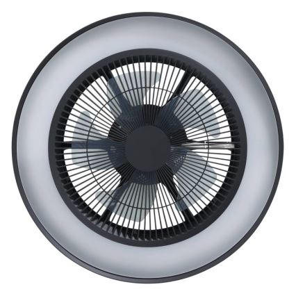 Eglo - Ventilador de techo LED RGBW regulable 3xLED/8,5W/230V + LED/6W 2700-6500K Ø 48 cm negro + mando a distancia