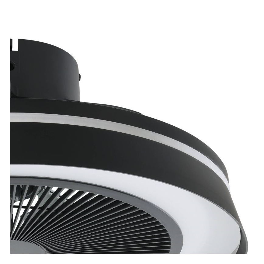 Eglo - Ventilador de techo LED RGBW regulable 3xLED/8,5W/230V + LED/6W 2700-6500K Ø 48 cm negro + mando a distancia