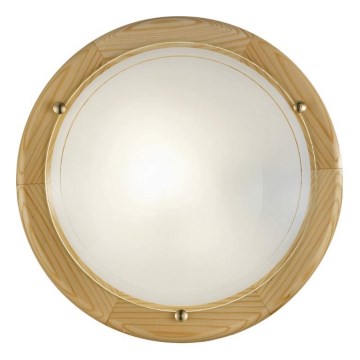 Eglo 3894 - Lámpara de techo UFO 2xE27/60W/230V, diámetro 38 cm, en pino